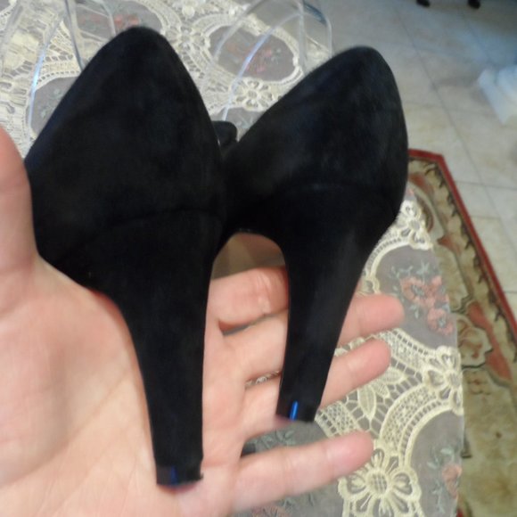 Sacha London Black Suede Pointy MaryJane Pumps 8.5 - Picture 12 of 16